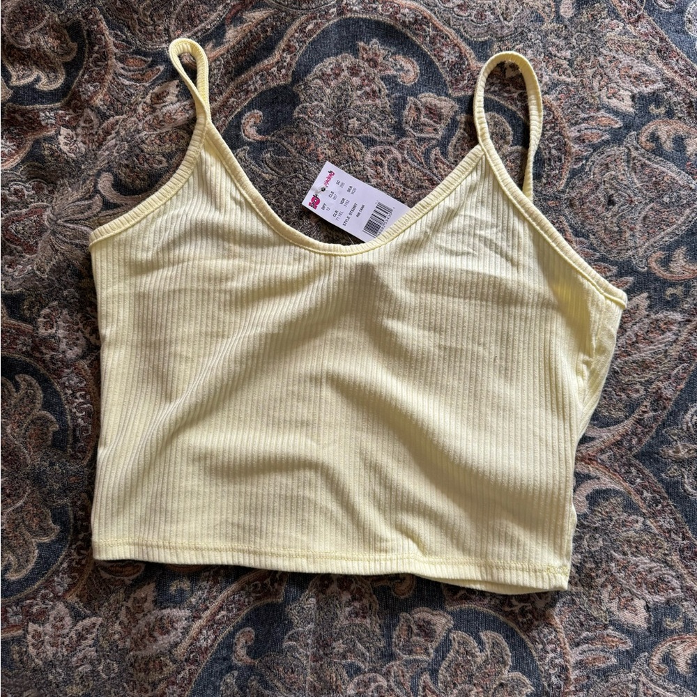 New Ribbed Flare Pants And Tank Top Combo Pants L Top S